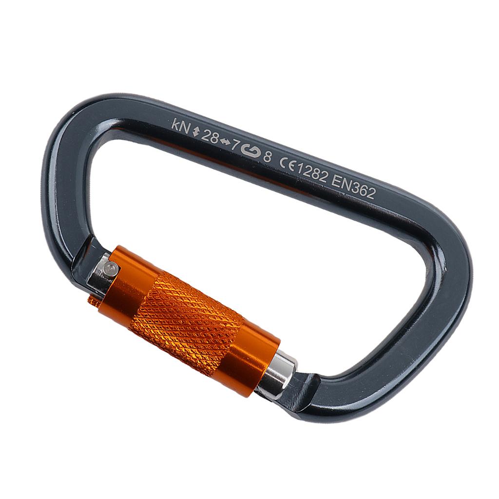 Carabiner Locking D - Moschettone da Arrampicata in Lega di