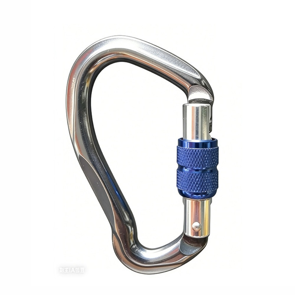 Carabiner Locking D - Nuovo moschettone in alluminio 7075 con