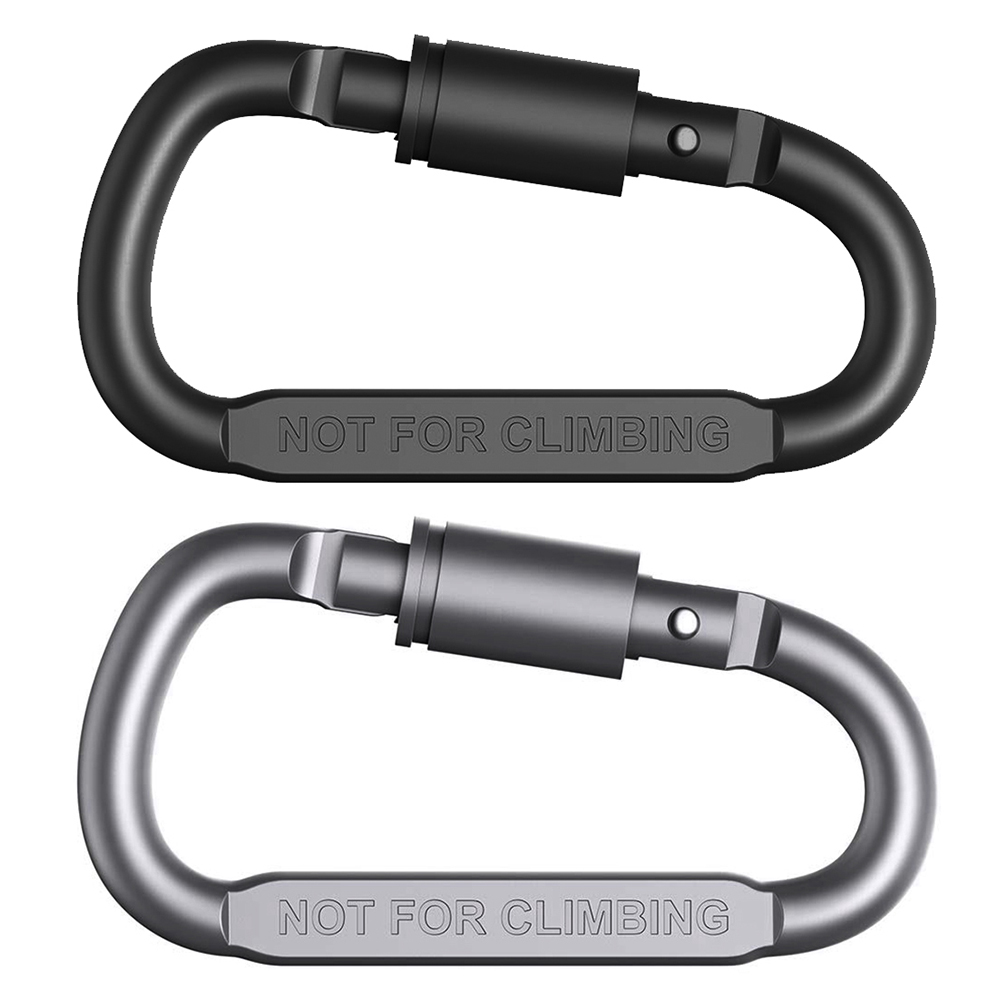 Carabiner Locking D - Moschettone con Anello a D Multifunzionale