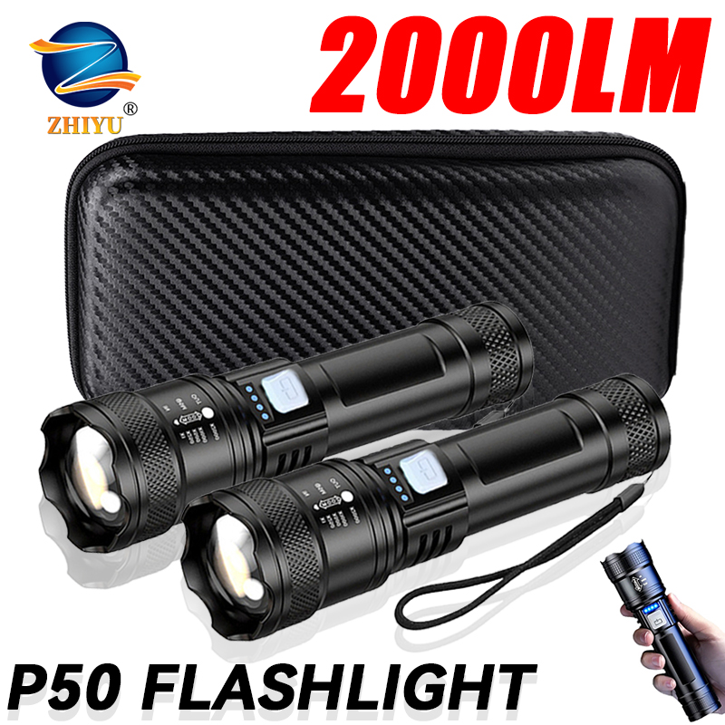 Outdoor Adventure Trips - Torcia tattica a LED 2000LM Torcia