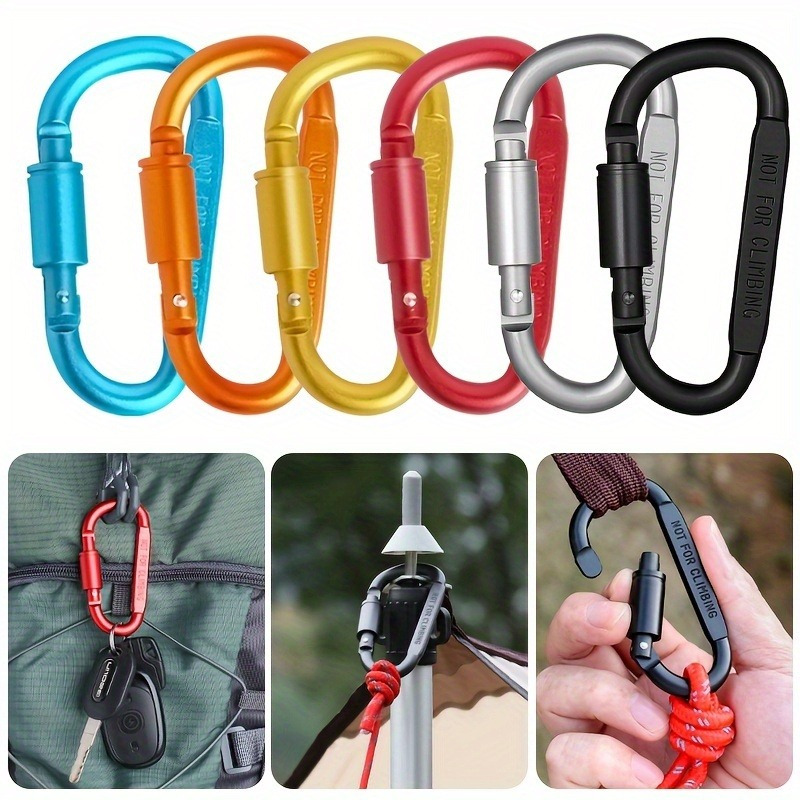 1/4 pezzi moschettone in lega  - Carabiner Locking D recensione e prezzo