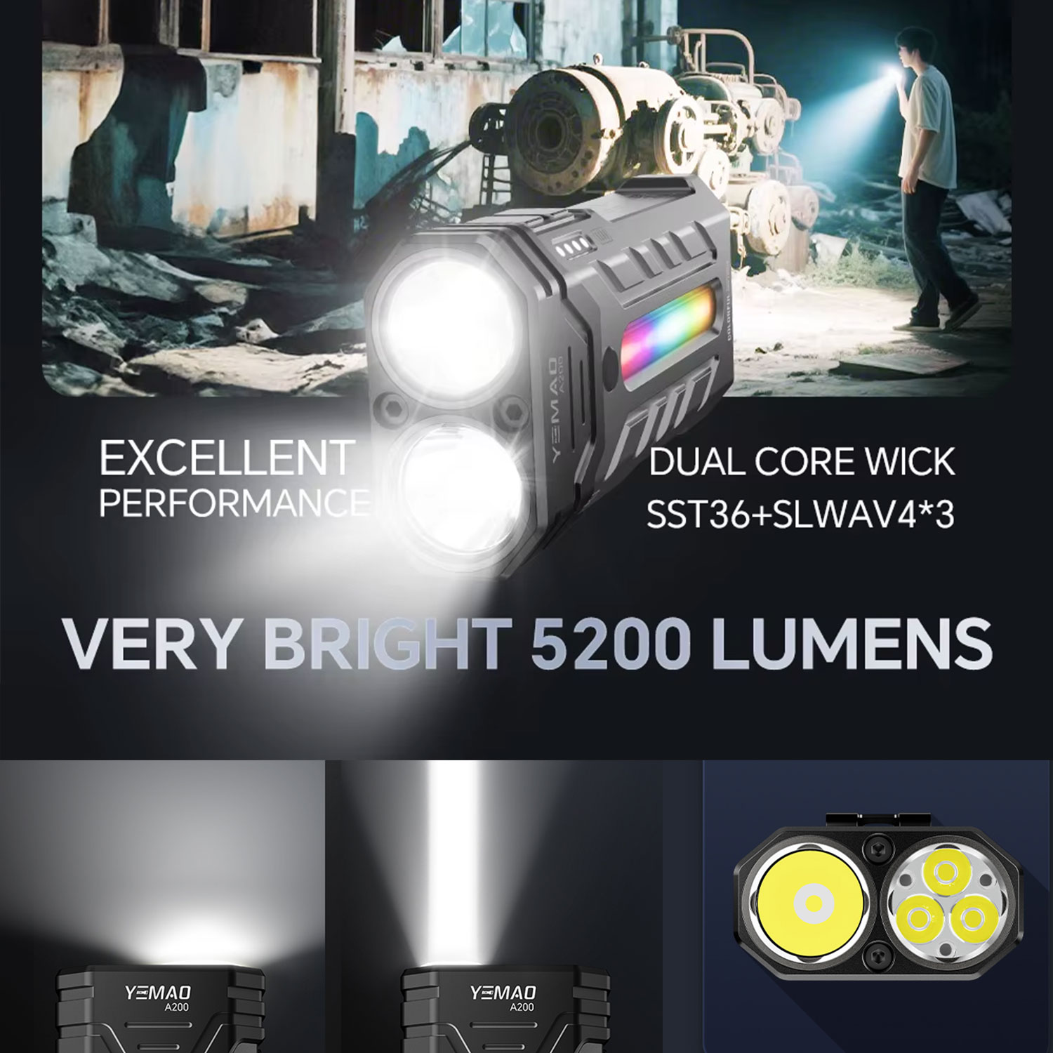 Torcia LED RGB portatile multi - Outdoor Adventure Trips recensione e prezzo