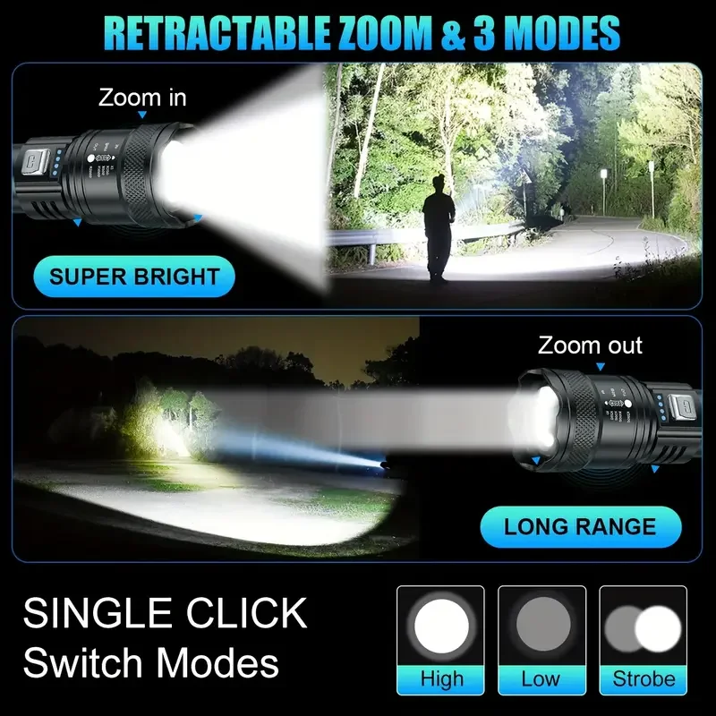 Torcia tattica a LED 2000LM To - Outdoor Adventure Trips recensione e prezzo