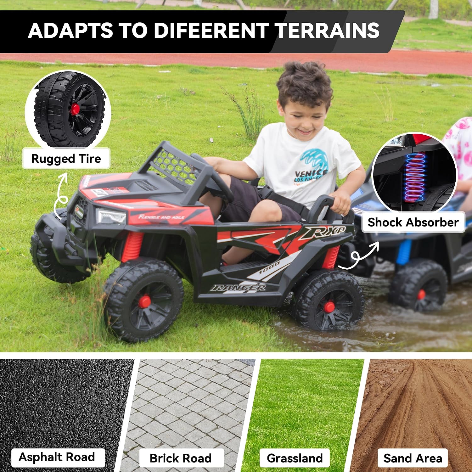 Auto Elettrica per Bambini a 4 - Outdoor Adventure Utv recensione e prezzo